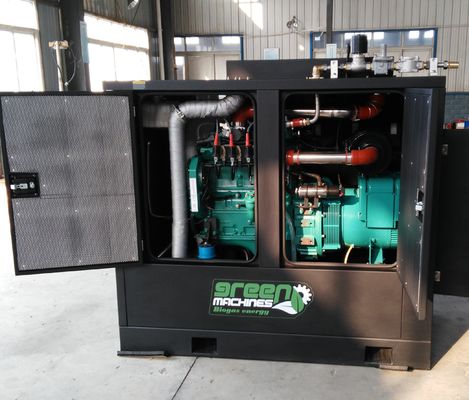 سعر جيد محطات الغاز الحيوي المشتركة BHKW 30KW 40KVA معتمدة CE لتسخين إمدادات الطاقة للمزارع المائية الساخنة الانترنت